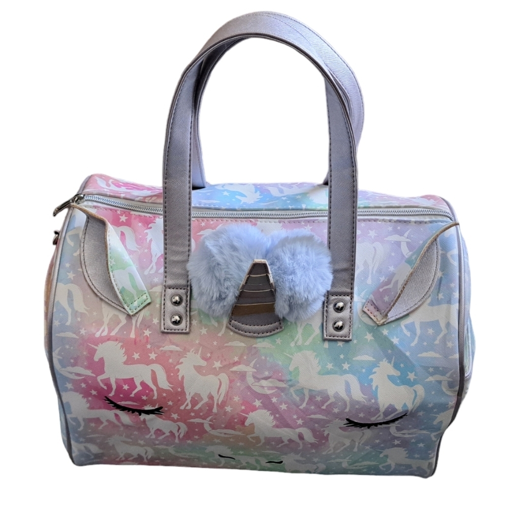 Kid's UNDER ONE SKY Brooke Weekender unicorn Overnight GYM travel Duffle bag